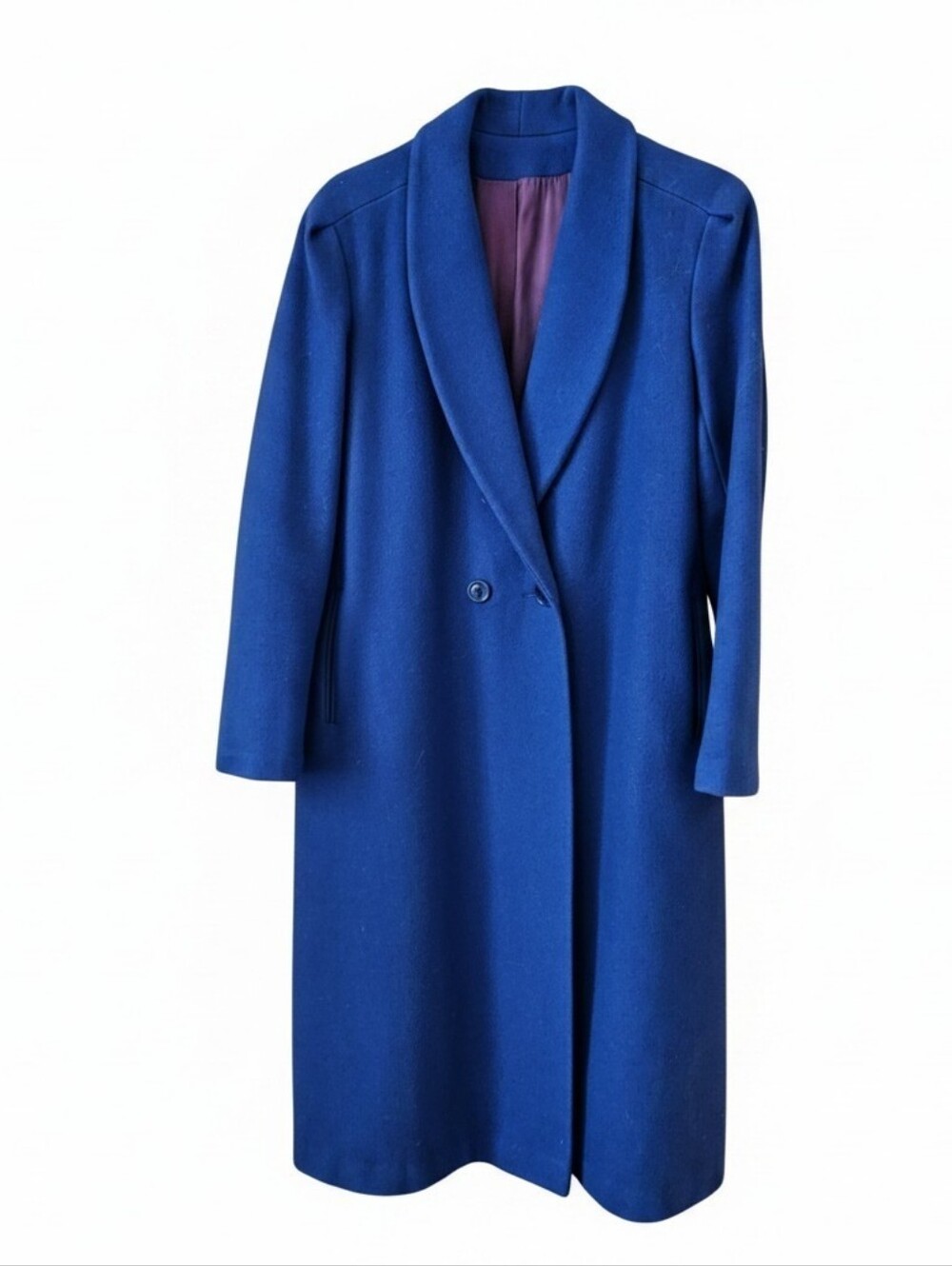 CP brand Size S Elegant Blue Women's Wool Coat